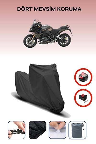 Breen Black Rear Bag Lock Incompatible Bmw R 1200 Rs Compatible Motorcycle Tarpaulin, 4 Seasons