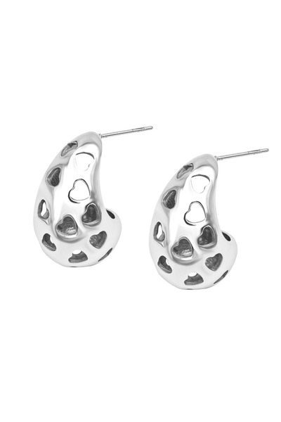 Abundo Cercei din inox Juno silver