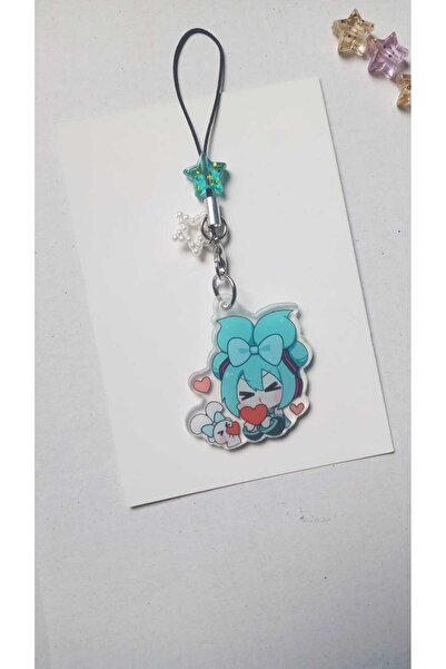 Atölye Moonlit Hatsune Miku Telefon Süsü Telefon Askısı Charm