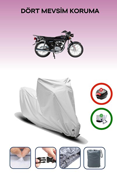 Breen غطاء دراجة نارية رمادي اللون متوافق مع أرورا AR 100-8 كلاسيك ستريل متوافق مع الدراجات النارية مقاوم للماء