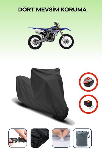 Breen قفل حقيبة خلفية أسود غير متوافق مع ياماها YZ 250 F، قماش دراجة نارية متوافق، 4 مواسم