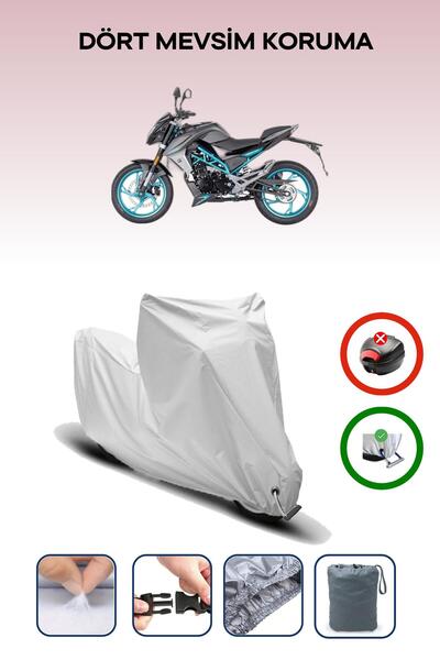 Breen Grey Lock Compatible Cfmoto Cf 150 Compatible Motorcycle Tarpaulin Waterproof