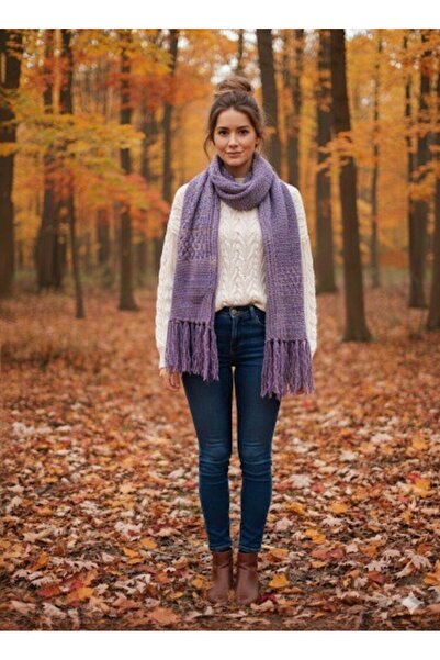 As Reyon Saçaklı Triko Atkı Şal