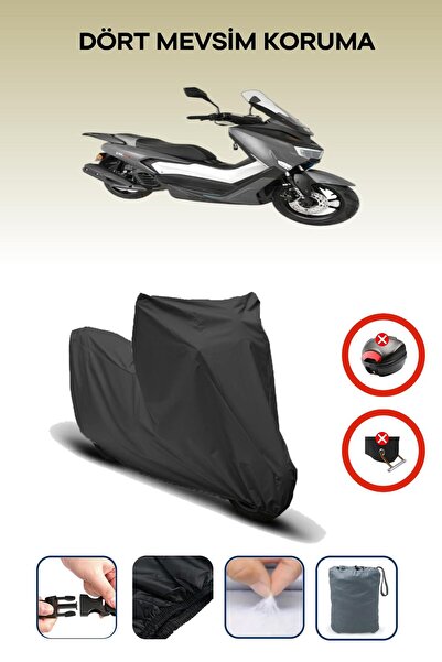 Breen حقيبة خلفية سوداء غير متوافقة مع Arora ZRX 200، قماش متوافق مع الدراجات النارية، 4 مواسم