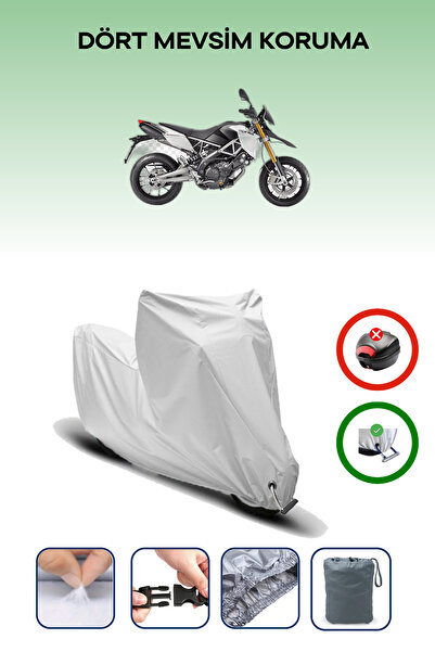 Breen غطاء دراجة نارية متوافق مع Aprilia Dorsoduro متوافق مع اللون الرمادي مقاوم للماء