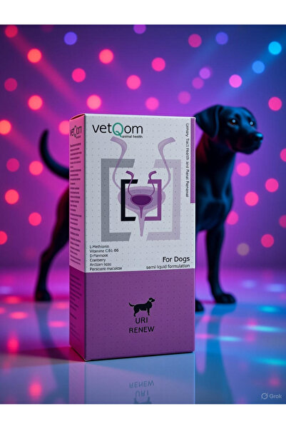 Vetqom Urı Renew Köpekler için Üriner Sistem Takviyesi 120 ml.(SKT-25.12.2026)