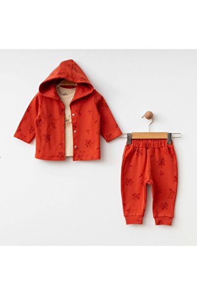 blumi kids Rabbit Printed Organic 3-Piece Set - Tile