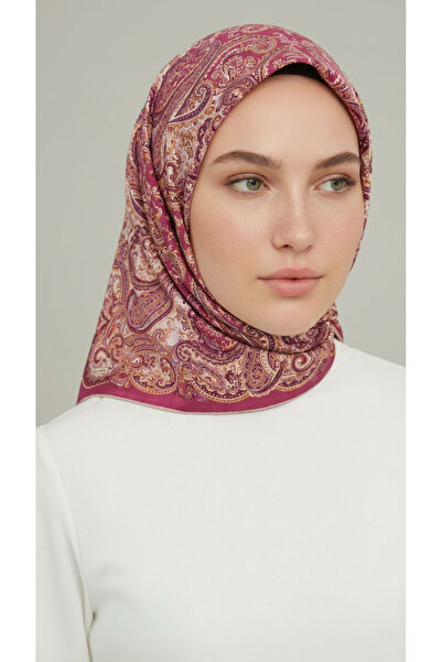 Karaca Eşarp PEMBE - ETNİK DESENLİ COTTON EŞARP
