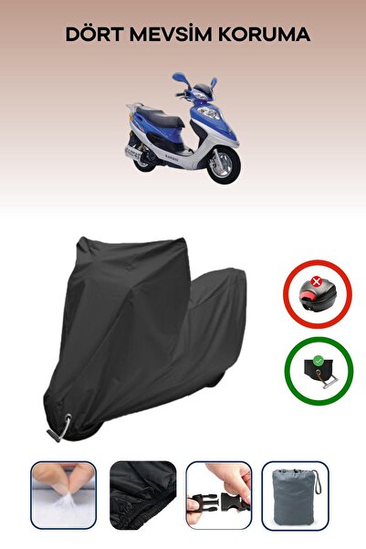 Breen غطاء دراجة نارية متوافق مع Black Lock متوافق مع Kanuni Trex 125 مقاوم للماء