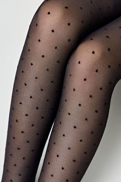 Conte Elegant Șosete pentru copii cu model cu buline, Dotsy 30 Den - Nero, 146-152