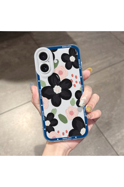 Hontinga غطاء هاتف شفاف متوافق مع آيفون 16 مع حماية للكاميرا ووسادة هوائية عل...