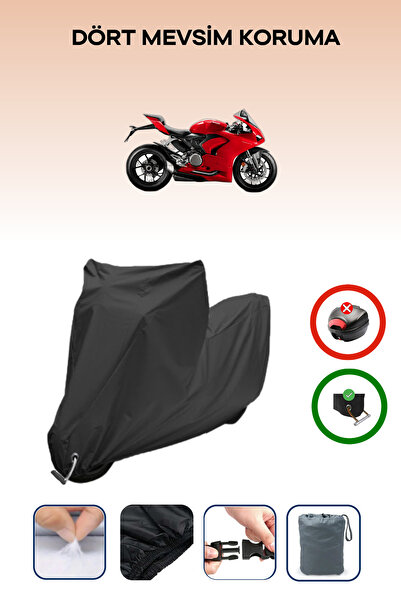 Breen Black Lock Compatible Ducati Panigale V2 Compatible Motorcycle Tarpauli...