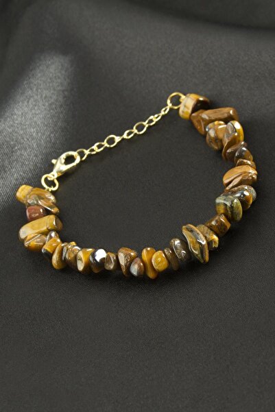 CT STONES سوار عين النمر المكسور من الحجر الطبيعي