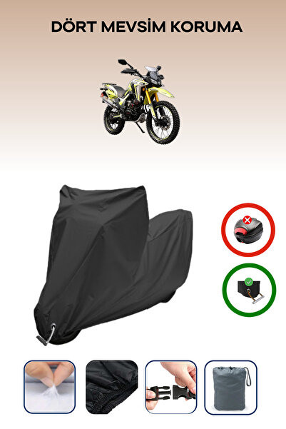 Breen Black Lock Compatible Arora Cr250 Compatible Motorcycle Tarpaulin Water...