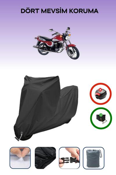 Breen Black Lock Compatible Kanuni Seyhan 301 Compatible Motorcycle Tarpaulin...