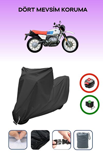 Breen Black Lock Compatible Bmw R 80 Gs Compatible Motorcycle Tarpaulin Water...