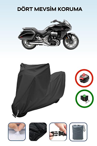 Breen Black Lock Compatible Honda Ctx 1300 Compatible Motorcycle Tarpaulin Wa...