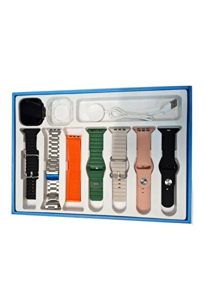 OEMG Smartwatch WS-X5 cu curele interschimbabile – Set complet, ecran tactil, încărcare USB