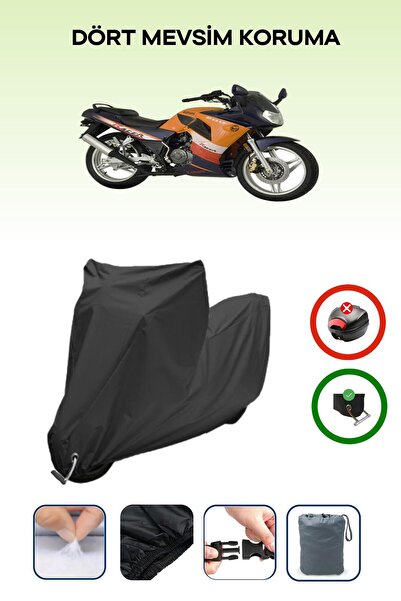 Breen غطاء دراجة نارية متوافق مع Black Lock متوافق مع Kanuni Racer 200 S مقاوم للماء