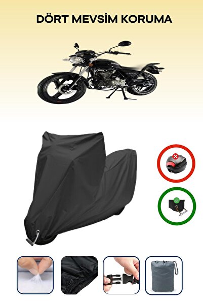 Breen Black Lock Compatible Mondial 150 Mr Compatible Motorcycle Tarpaulin Wa...