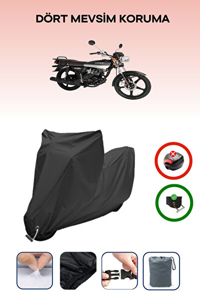 Breen Black Lock Compatible Kuba Cg 50 Compatible Motorcycle Tarpaulin Waterproof