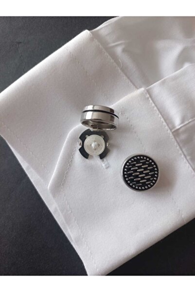 Kravatistan Tüm gömleklere uyumlu düğmeye geçmeli kol düğmesi