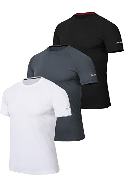 Zoofly Men's Running T-Shirts from - Casual Sports Work Shirts - Pack of 3