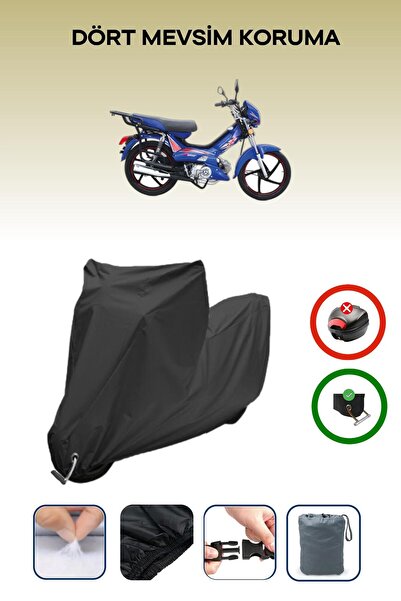 Breen Black Lock Compatible Kuba Runner 50 Compatible Motorcycle Tarpaulin Wa...
