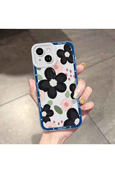 Hontinga غطاء هاتف شفاف متوافق مع آيفون 14 مع حماية للكاميرا ووسادة هوائية عل...