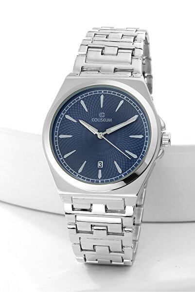 Coliseum CLS9059MT-EMT-06 ERKEK METAL TAKVIMLI TEK SAAT