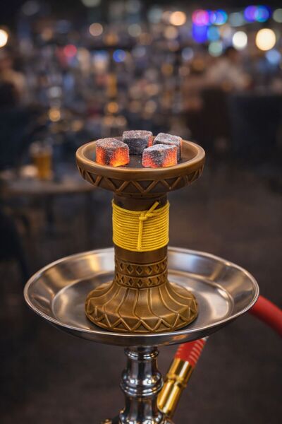 ELENOR HEDİYELİK El Yapımı Nargile Lülesi | Isı Tutucu Uyumlu, Közlü Kullanım...