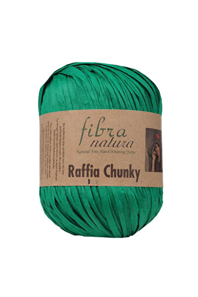 Fibra Natura Raffia Chunky 100% viscoză – 100 g 120 m Ață de tricotat cu aspe...
