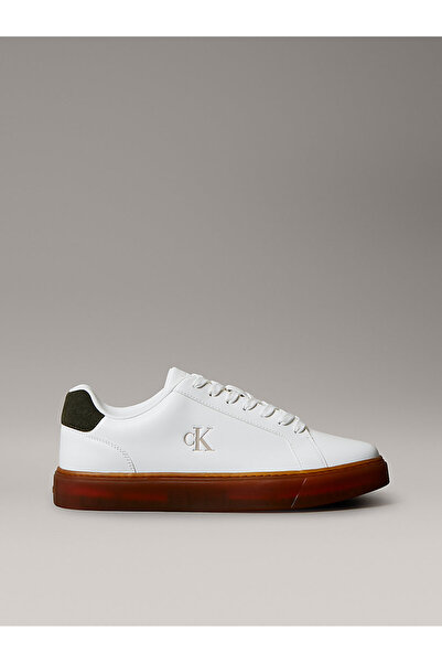 Calvin Klein Erkek Classic Cupsole Lace Up Deri Sneaker
