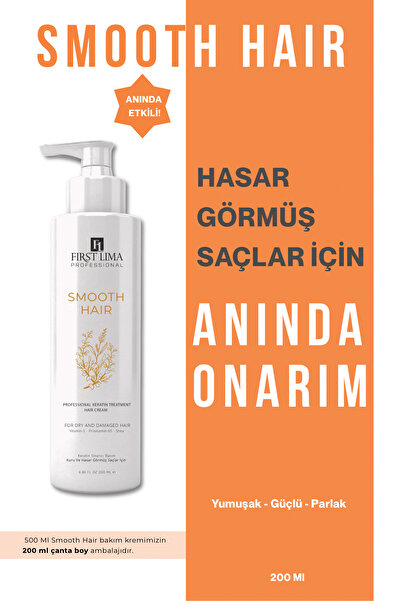 First Lima Professional Intensive Moisturizing Shock Care Cream for Damaged and Unconditioned Hair Smooth Hair 200 ml