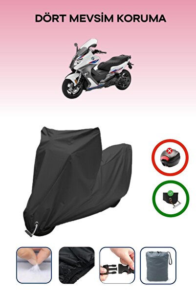 Breen Black Lock Compatible Bmw C 650 Sport Compatible Motorcycle Tarpaulin Waterproof