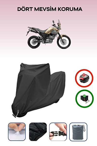 Breen Black Lock Compatible Yamaha Xtz 660Za Tenere Compatible Motorcycle Tar...