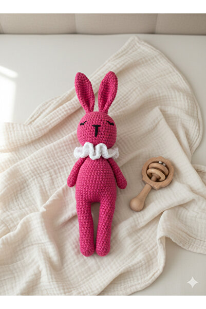 AydaAtölye Amigurumi Tavşan Yenidoğan Uyku Arkadaşı