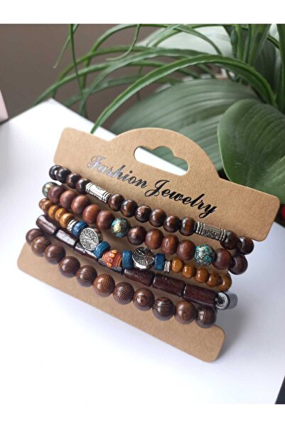 Kravatistan مجموعة من 5 أساور رجالية