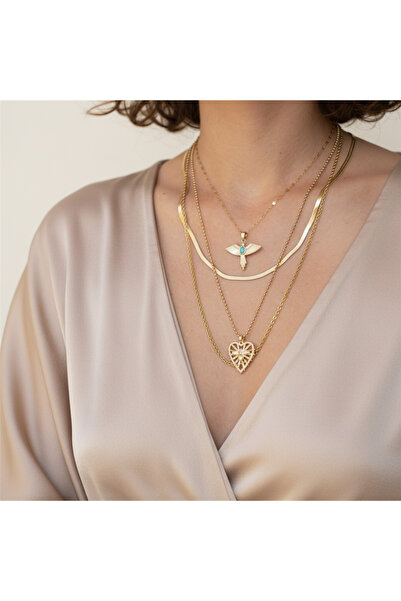 Brandsmiths مجموعة قلادة أوريا وينجز