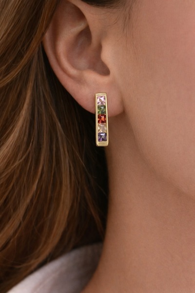 charmove ile kendinizi şımartın Xuping Altın Kaplama Renkli Taşlı Şık ve Mode...