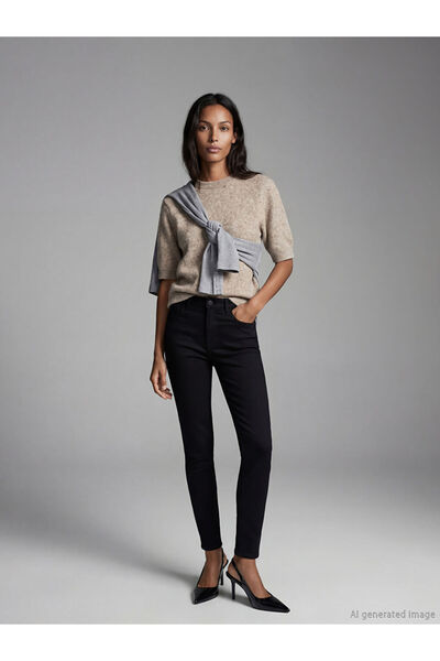 LC Waikiki Lcwaikiki Classicblack Slim Fit Women's Jean Trousers