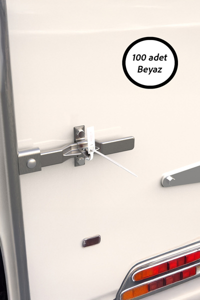 Gökerplast GP412-L - شريط بلاستيكي فائق المتانة للختم الأمني أبيض - 412 / 100...