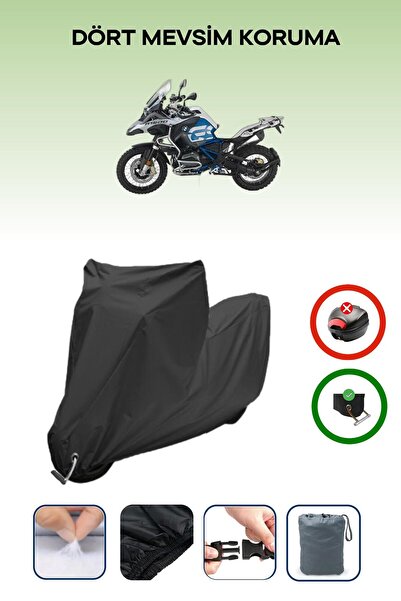 Breen Black Lock Compatible Bmw R 1200 Gs Compatible Motorcycle Tarpaulin Waterproof