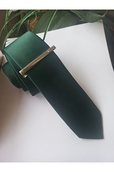 Kravatistan مشبك ربطة عنق منقوش باللون الفضي مقاس 6 سم