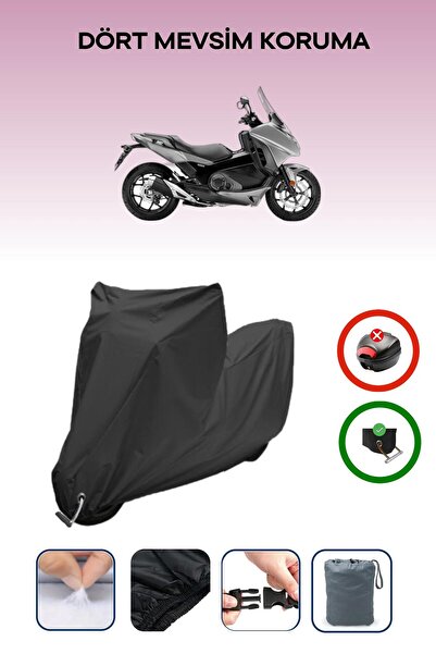 Breen Black Lock Compatible Honda Nc 750D Integra Compatible Motorcycle Tarpaulin Waterproof