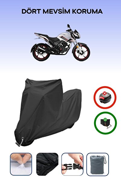 Breen قماش دراجة نارية متوافق مع قفل أسود متوافق مع Kuba CR1-S مقاوم للماء