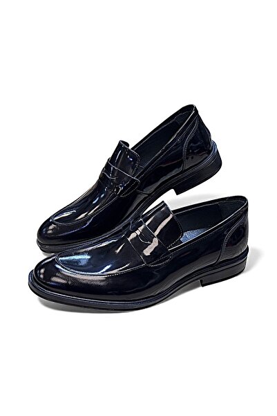 KAFKASLAR AYAKKABI Laceless Classic Model Shiny Engagement Wedding Suit Men's Shoes