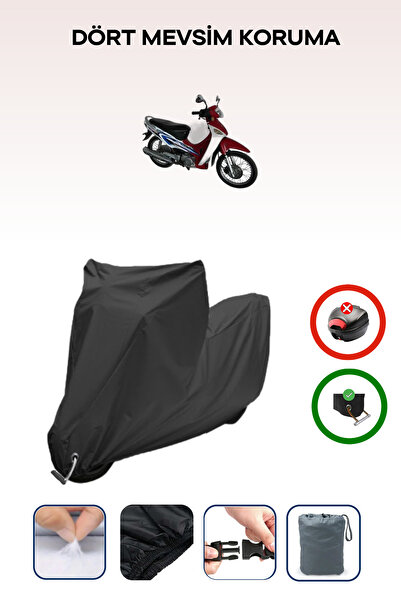 Breen Black Lock Compatible Yuki Yk100-2H Compatible Motorcycle Tarpaulin Wat...