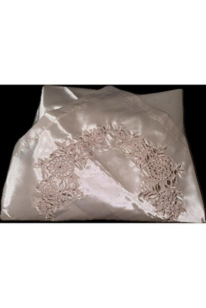 MentorAly İpek Saten El Emeği İşlemeli Damat Bohçası Seti – 3 Parça (Seccade,...