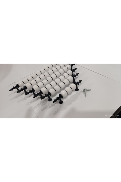 Arion POLİMER MODERN 5 AD. 192 MM SİYAH Lüks Mobilya Dolap Çekmece Kulpları M...